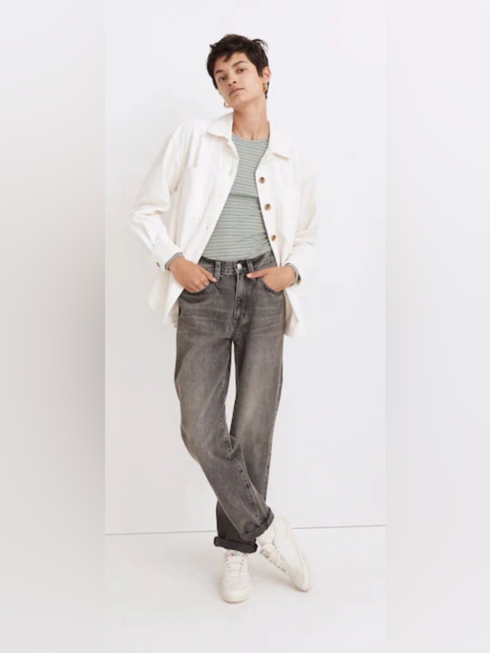 Madewell Slouchy BoyJean in Glennbay Wash